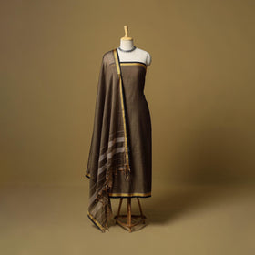 3pc cotton unstitched dharwad dress material with border 17