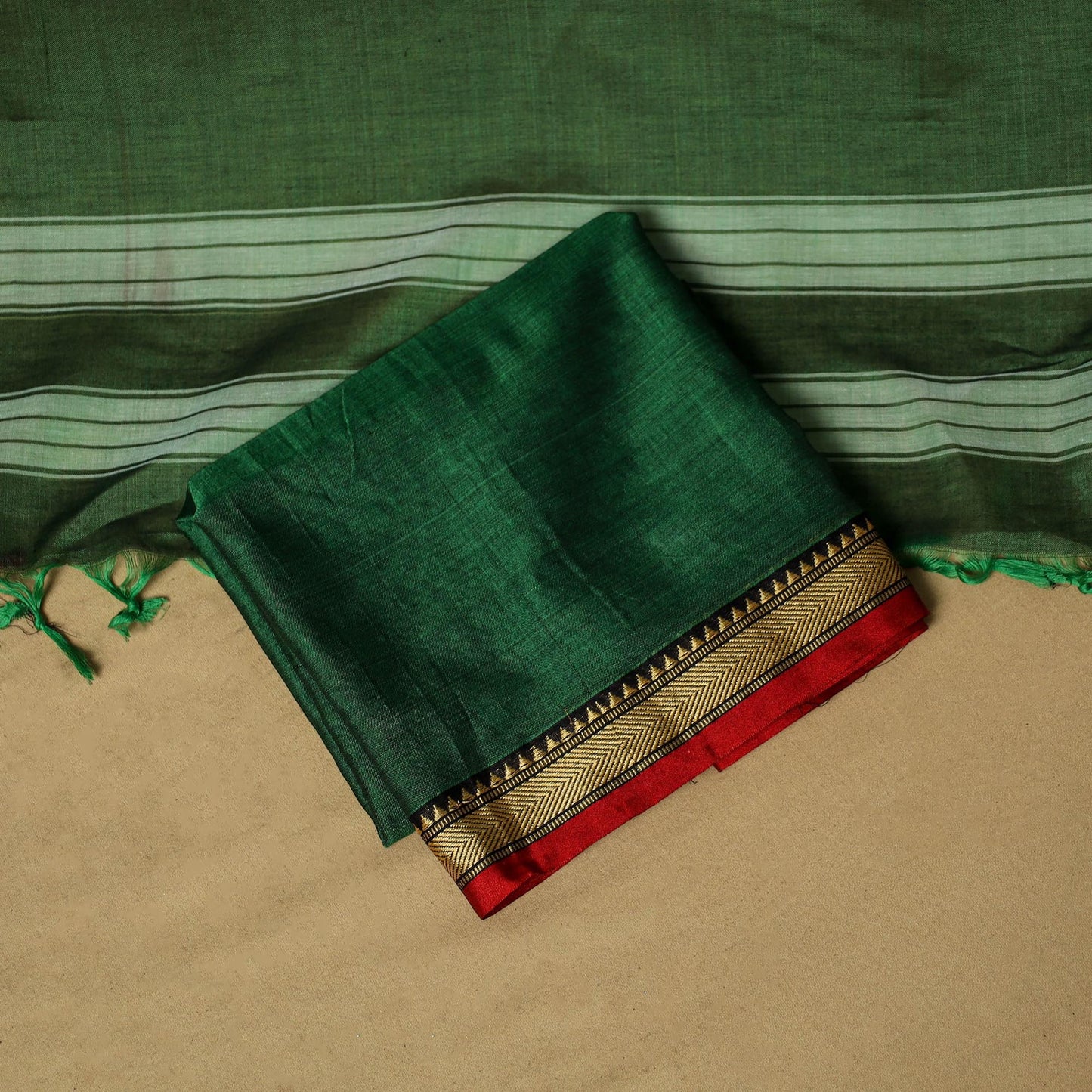 3pc cotton unstitched dharwad dress material with border 18