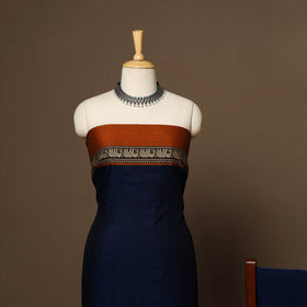 Blue - 3pc cotton unstitched dharwad dress material