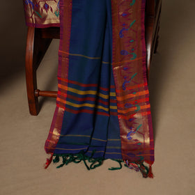 Blue - 3pc cotton unstitched dharwad dress material