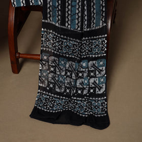 Blue - 3pc cotton unstitched kutch batik dress material 15