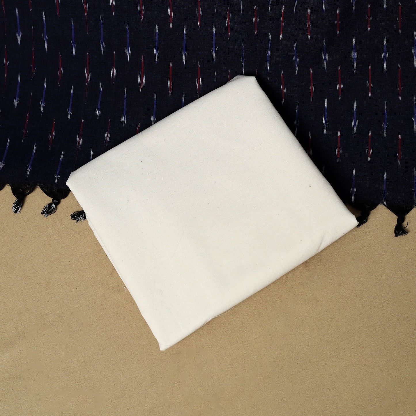 3pc handloom cotton pochampally ikat dress material 08