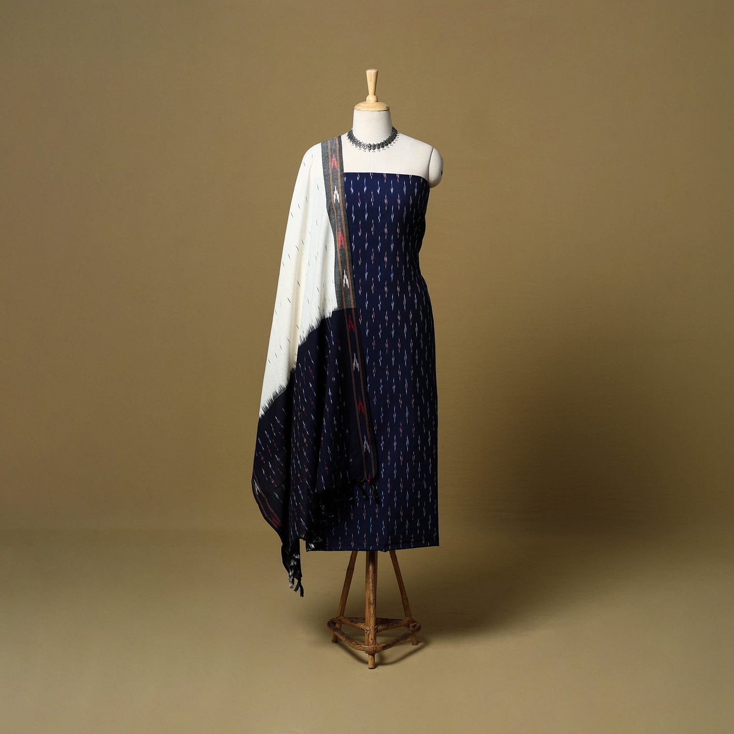 3pc handloom cotton pochampally ikat dress material 08