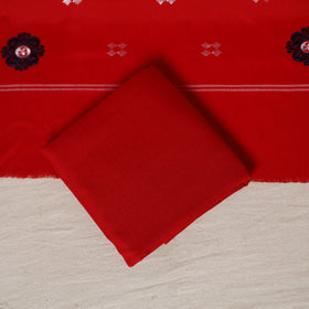 Blue - 3pc handloom cotton unstitched sambalpuri dress