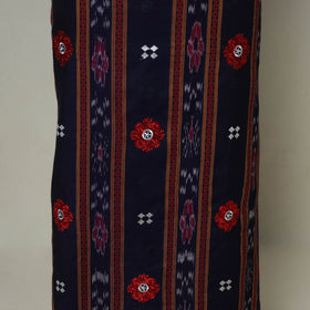 Blue - 3pc handloom cotton unstitched sambalpuri dress