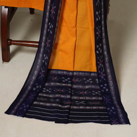 Blue - 3pc handloom cotton unstitched sambalpuri dress