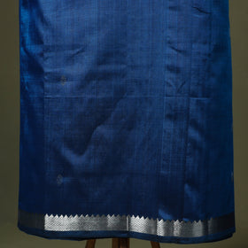 Blue - 3pc handloom unstitched buti mangalagiri dress