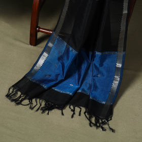 Blue - 3pc handloom unstitched buti mangalagiri dress