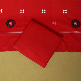 Blue - 3pc ikat handloom cotton unstitched sambalpuri dress