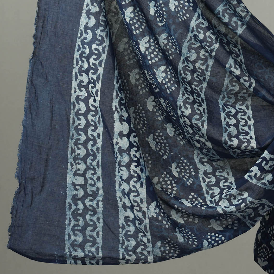  Indigo Bagru Suit Material 