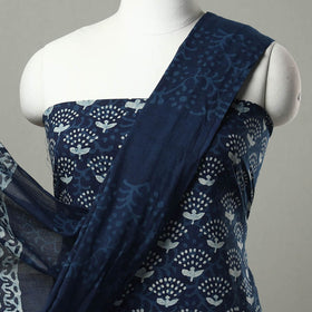  Indigo Bagru Suit Material 