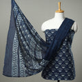  Indigo Bagru Suit Material 