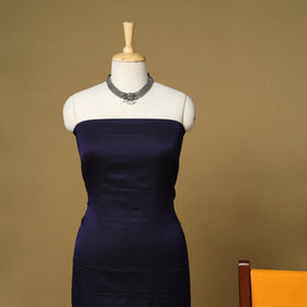 Blue - 3pc karnataka weave cotton unstitched khun dress