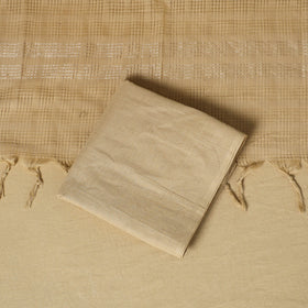 Blue - 3pc karnataka weave cotton unstitched khun dress