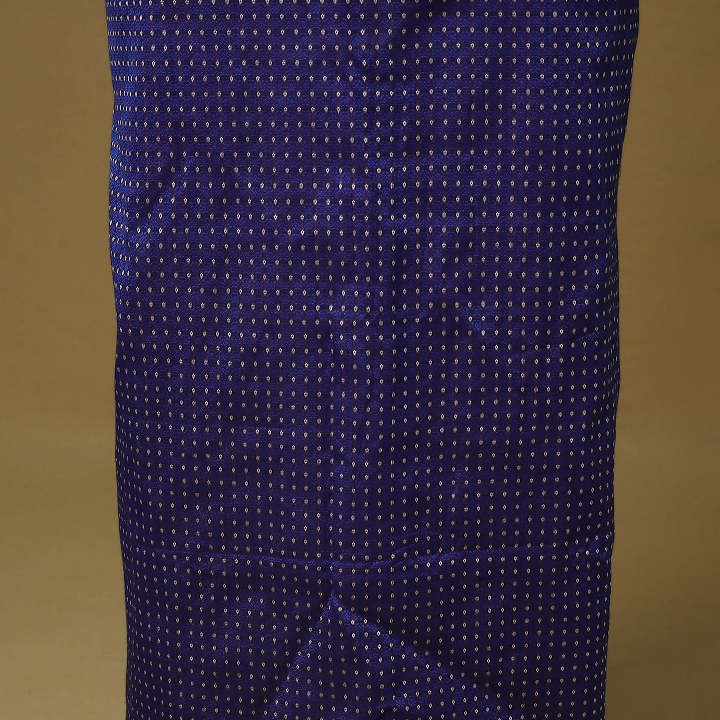 Blue - 3pc karnataka weave cotton unstitched khun dress