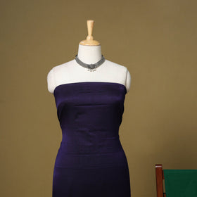 Blue - 3pc karnataka weave cotton unstitched khun dress