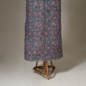 Blue 3pc Block Print Kota Doria Cotton Sanganeri Dress Material