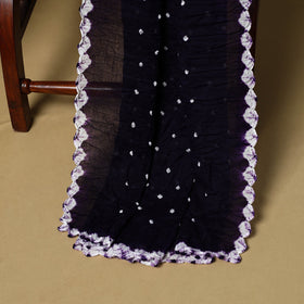 3pc kutch tie-dye satin cotton unstitched bandhani dress