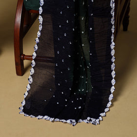 3pc kutch tie-dye satin cotton unstitched bandhani dress