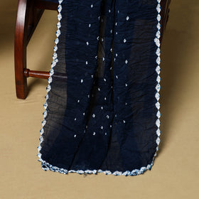 3pc kutch tie-dye satin cotton unstitched bandhani dress