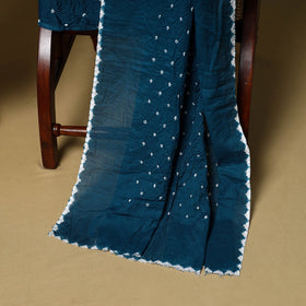 3pc kutch tie-dye satin cotton unstitched bandhani dress