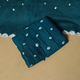 3pc kutch tie-dye satin cotton unstitched bandhani dress