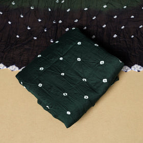 3pc kutch tie-dye satin cotton unstitched bandhani dress