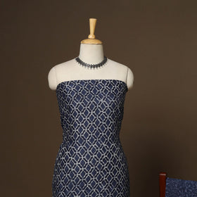 3pc maheshwari silk unstitched hand bagru dress material