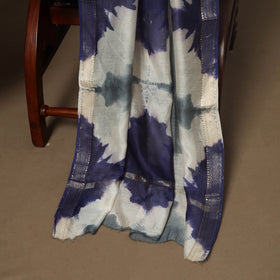3pc maheshwari silk unstitched tie-dye shibori dress