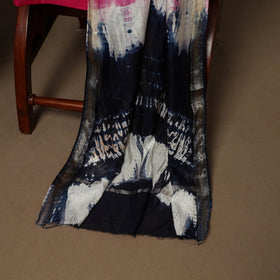 3pc maheshwari silk unstitched tie-dye shibori dress