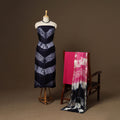 3pc maheshwari silk unstitched tie-dye shibori dress