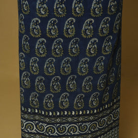 Blue - 3pc natural dyed cotton unstitched dress material 08