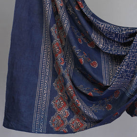 Buy 3pc Natural Dyed Ajrakh Block Printed Suit Material Set 