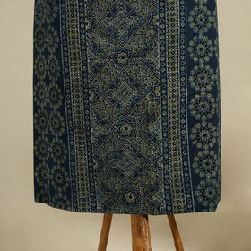 Blue 3pc Block Print Natural Dyed Ajrakh Dress Material