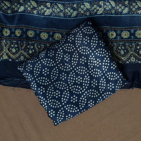 Blue - 3pc natural dyed unstitched modal silk dress