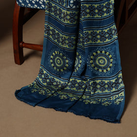 Blue - 3pc natural dyed unstitched modal silk dress