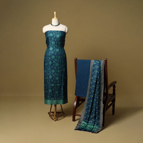 3pc pashmina wool handloom unstitched sanganeri dress