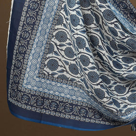  Blue 3pc Sanganeri Block Print Cotton Dress Material