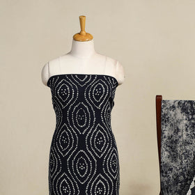 Blue - 3pc tie & dye satin cotton shibori bandhani