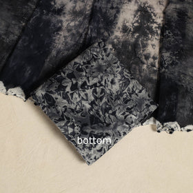 Blue - 3pc tie & dye satin cotton shibori bandhani