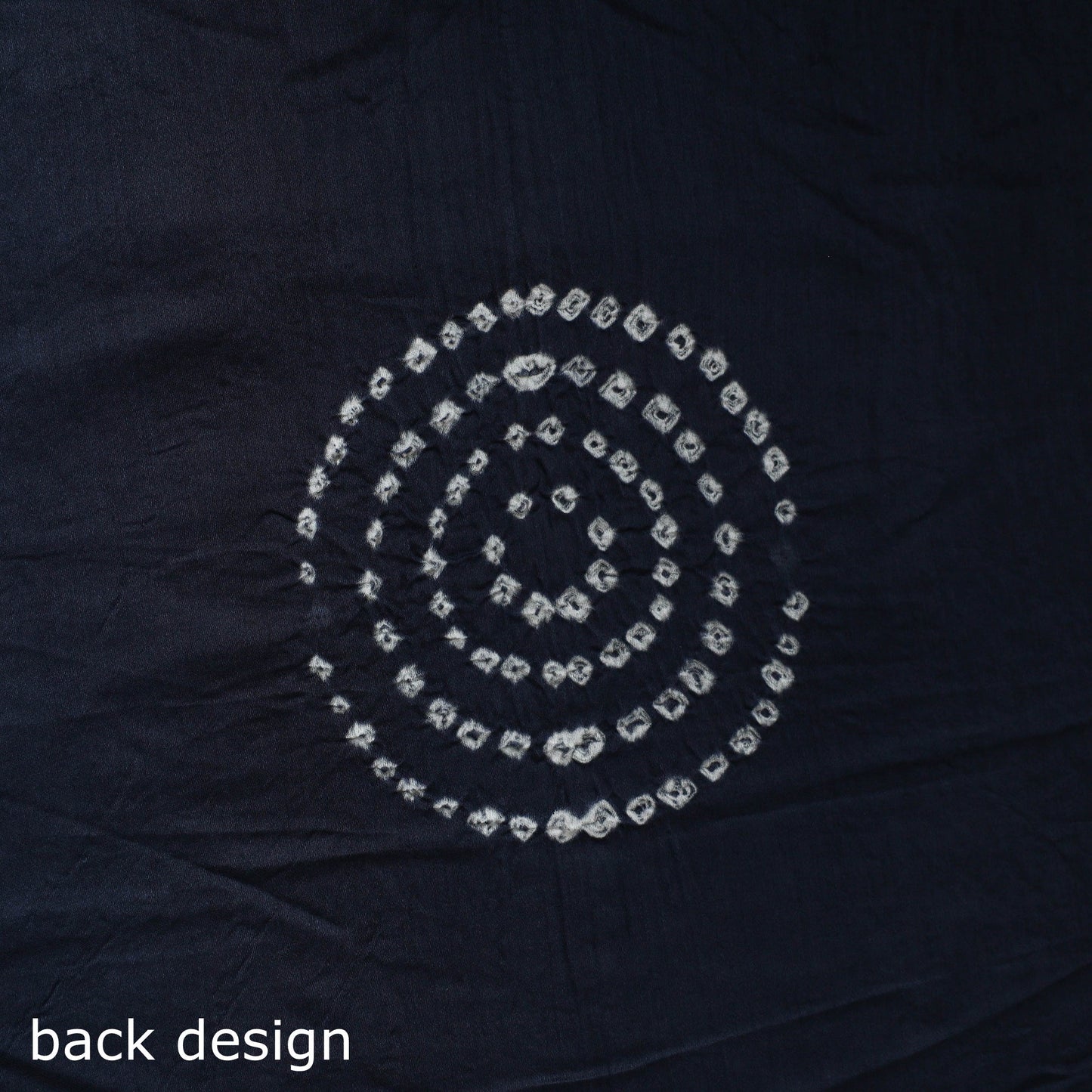 Blue 3pc Unstitched Kutch Bandhani Dress Material