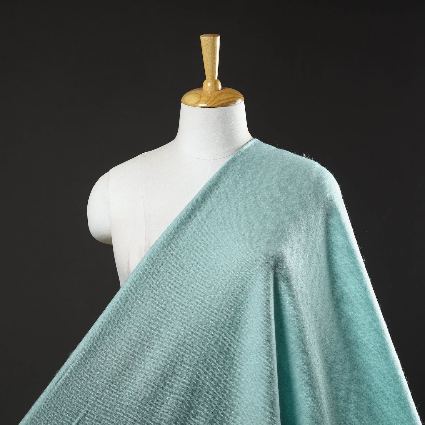 Blue Acrylic Wool Fabric Online in India 