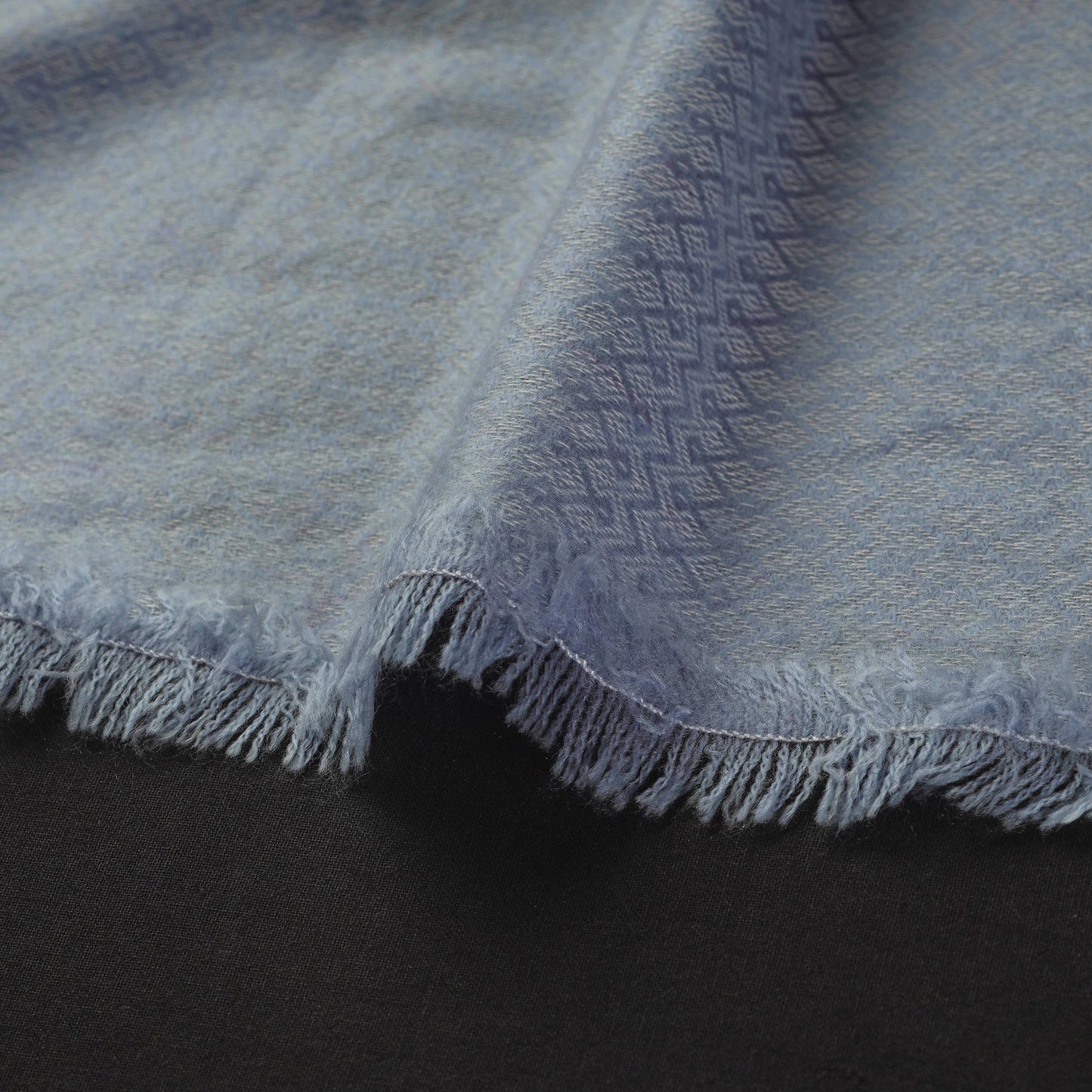 Blue Acrylic Wool Fabric Online in India 