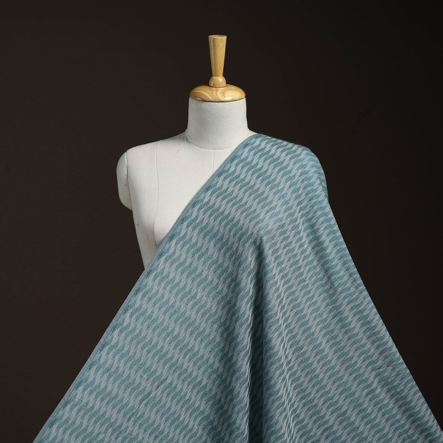 Blue - acrylic fine wool fabric (width - 44 in) 02