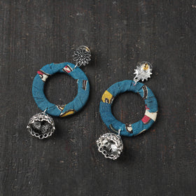 Blue - afiya gs fabart handmade earrings - handcrafted