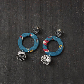 Blue - afiya gs fabart handmade earrings - handcrafted