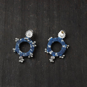Blue - afreen gs fabart handmade earrings - handcrafted