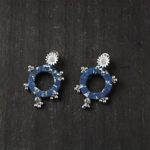 Blue - afreen gs fabart handmade earrings - handcrafted
