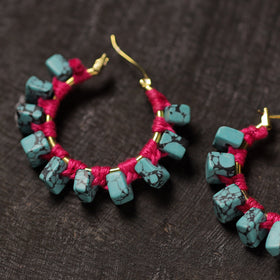 Buy Afreen Handmade Thread & Stone Work Earrings 09 Online at iTokri.com