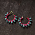 Buy Afreen Handmade Thread & Stone Work Earrings 09 Online at iTokri.com